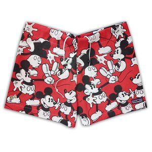 Custom Reworked Retro Red Mickey Mouse Bennygonia 1990s Shorts Unisex